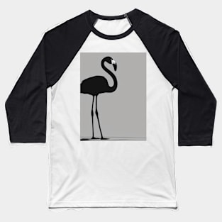 Flamingo Shadow Silhouette Anime Style Collection No. 143 Baseball T-Shirt